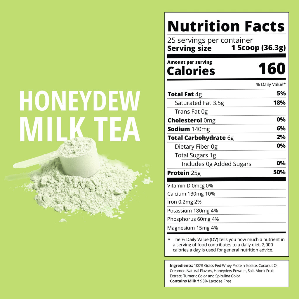Honeydew Milk Tea Whey Protein-Boba Tea Protein
