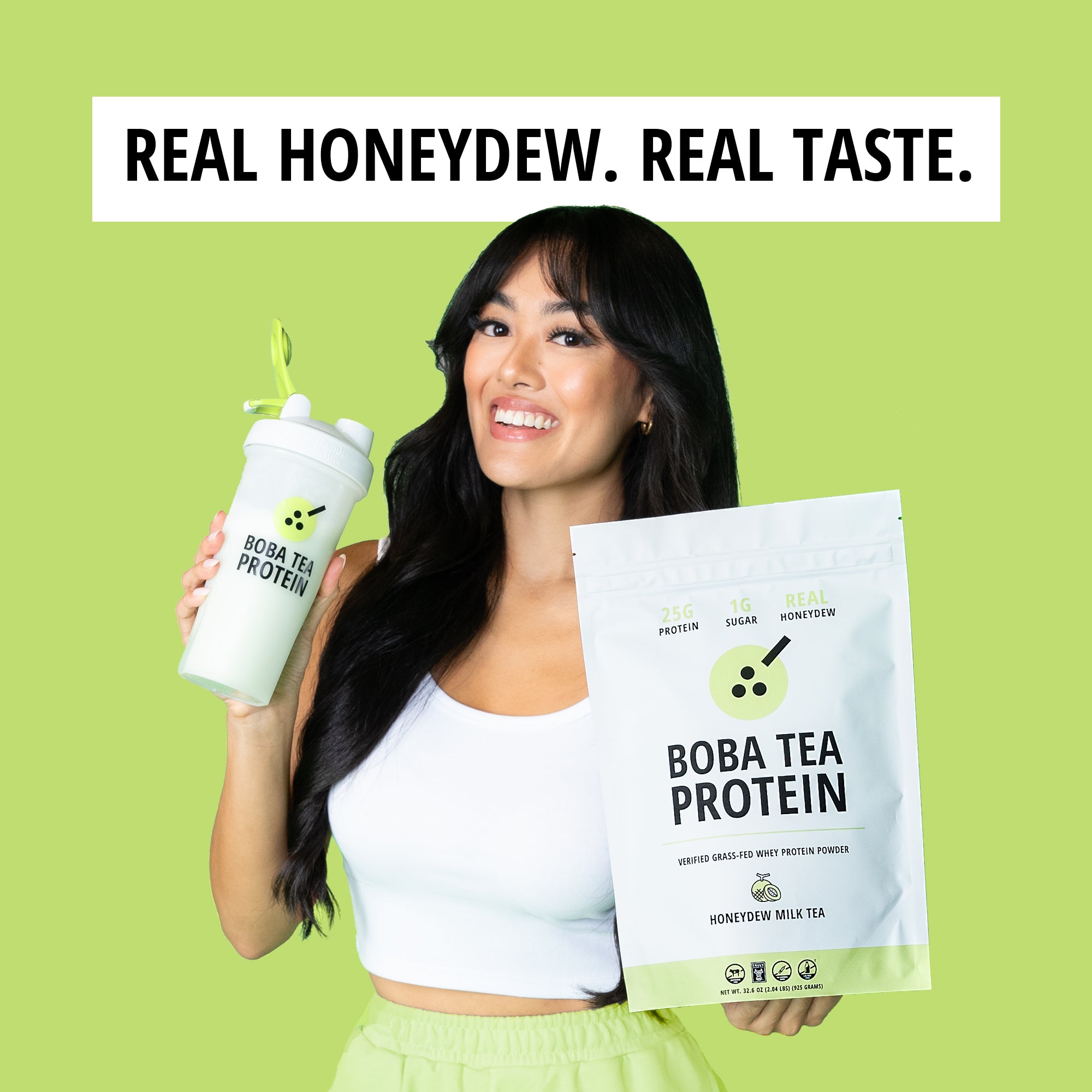 Honeydew Milk Tea Whey Protein-Boba Tea Protein
