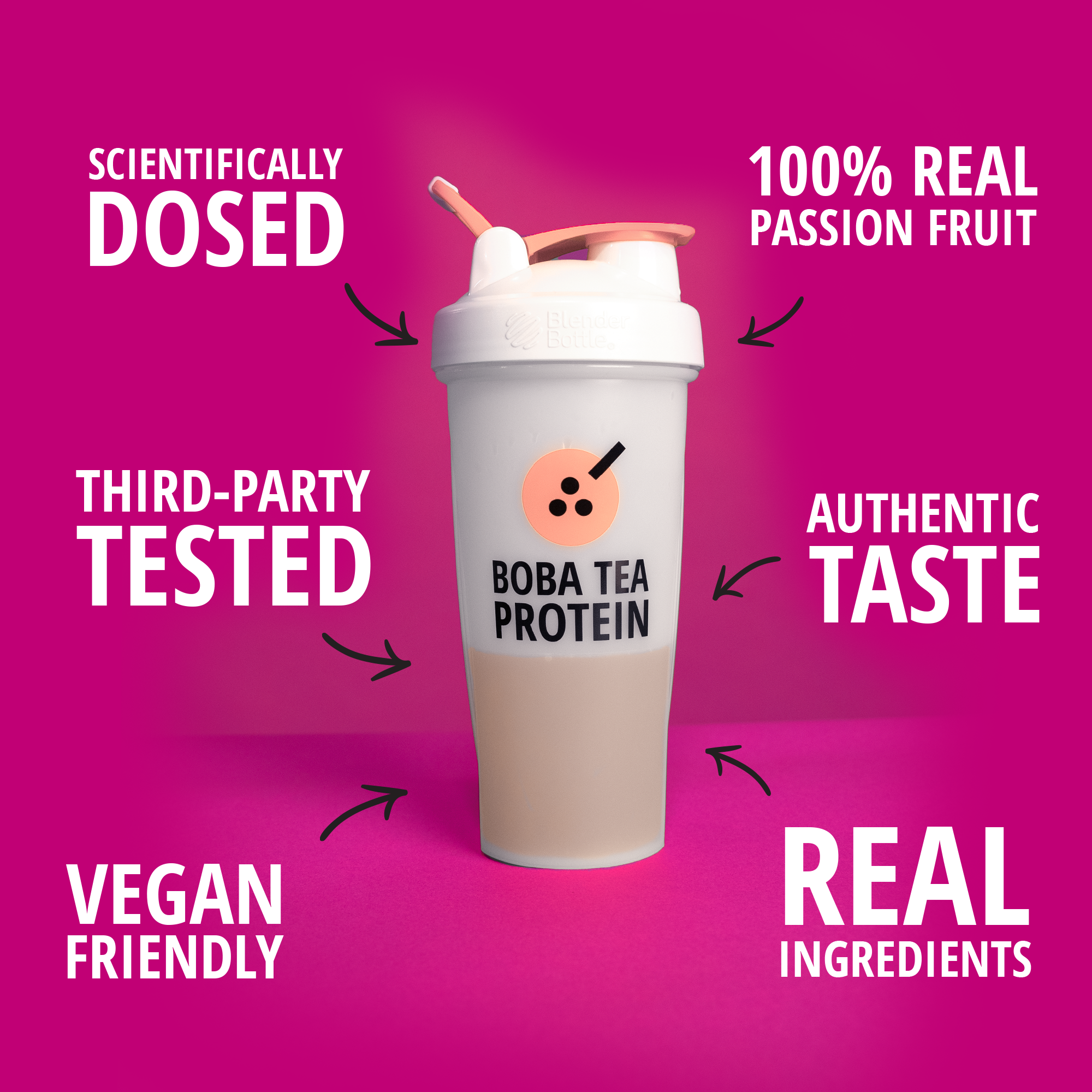 Passion Fruit Green Tea Pre-Workout-Boba Tea Protein