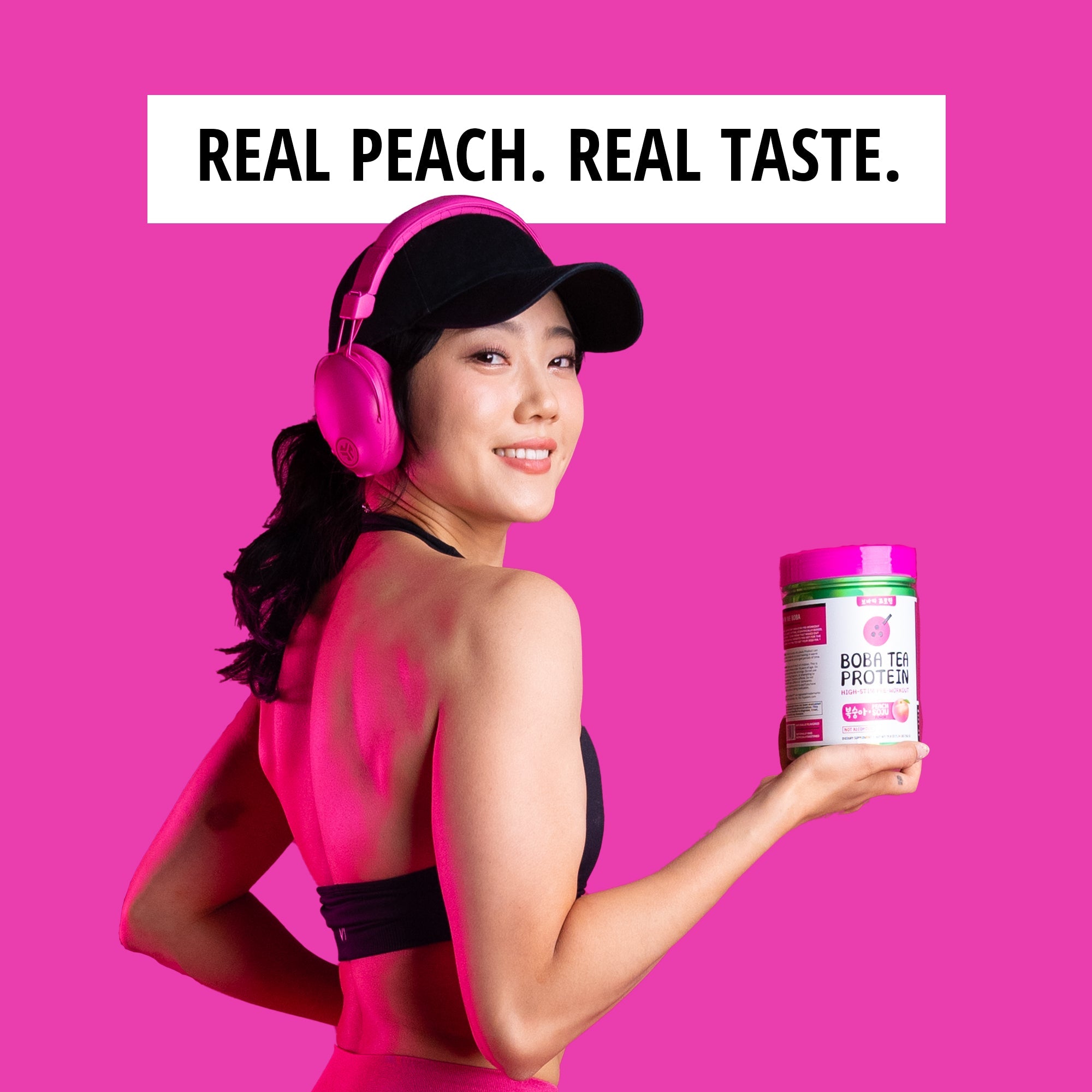 Peach Soju High Stim Pre-Workout-Boba Tea Protein